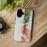 Copy of Copy of Abstract Ink Marble Tough Phone Case — Blue, Gray & Gold Protective Cover