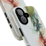 Copy of Copy of Abstract Ink Marble Tough Phone Case — Blue, Gray & Gold Protective Cover