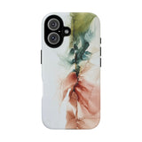 Copy of Copy of Abstract Ink Marble Tough Phone Case — Blue, Gray & Gold Protective Cover