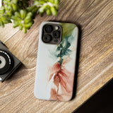 Copy of Copy of Abstract Ink Marble Tough Phone Case — Blue, Gray & Gold Protective Cover