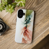 Copy of Copy of Abstract Ink Marble Tough Phone Case — Blue, Gray & Gold Protective Cover