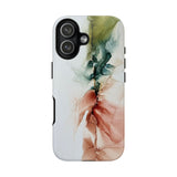 Copy of Copy of Abstract Ink Marble Tough Phone Case — Blue, Gray & Gold Protective Cover