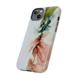 Copy of Copy of Abstract Ink Marble Tough Phone Case — Blue, Gray & Gold Protective Cover