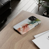 Copy of Copy of Abstract Ink Marble Tough Phone Case — Blue, Gray & Gold Protective Cover