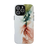 Copy of Copy of Abstract Ink Marble Tough Phone Case — Blue, Gray & Gold Protective Cover