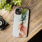 Copy of Copy of Abstract Ink Marble Tough Phone Case — Blue, Gray & Gold Protective Cover