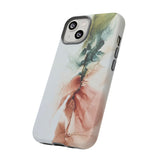Copy of Copy of Abstract Ink Marble Tough Phone Case — Blue, Gray & Gold Protective Cover
