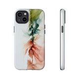 Copy of Copy of Abstract Ink Marble Tough Phone Case — Blue, Gray & Gold Protective Cover