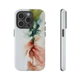 Copy of Copy of Abstract Ink Marble Tough Phone Case — Blue, Gray & Gold Protective Cover