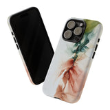 Copy of Copy of Abstract Ink Marble Tough Phone Case — Blue, Gray & Gold Protective Cover