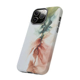 Copy of Copy of Abstract Ink Marble Tough Phone Case — Blue, Gray & Gold Protective Cover