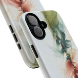 Copy of Copy of Abstract Ink Marble Tough Phone Case — Blue, Gray & Gold Protective Cover