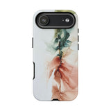 Copy of Copy of Abstract Ink Marble Tough Phone Case — Blue, Gray & Gold Protective Cover