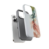 Copy of Copy of Abstract Ink Marble Tough Phone Case — Blue, Gray & Gold Protective Cover