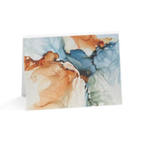 Carried By Grace Greeting Cards – Abstract Fluid Alcohol Ink Note Cards (Single, 10)