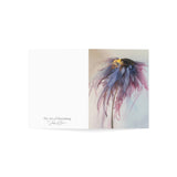 Beautifully Bold Greeting Cards — Elegant Pink & Purple Bloom (Single or Multi-Pack)