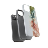 Copy of Copy of Abstract Ink Marble Tough Phone Case — Blue, Gray & Gold Protective Cover