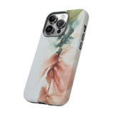 Copy of Copy of Abstract Ink Marble Tough Phone Case — Blue, Gray & Gold Protective Cover