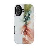 Copy of Copy of Abstract Ink Marble Tough Phone Case — Blue, Gray & Gold Protective Cover
