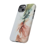 Copy of Copy of Abstract Ink Marble Tough Phone Case — Blue, Gray & Gold Protective Cover