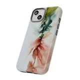 Copy of Copy of Abstract Ink Marble Tough Phone Case — Blue, Gray & Gold Protective Cover