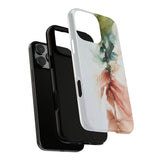 Copy of Copy of Abstract Ink Marble Tough Phone Case — Blue, Gray & Gold Protective Cover